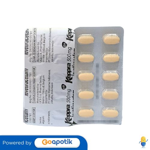 KEPPRA 500 MG STRIP 10 TABLET Kegunaan, Efek Samping, Dosis dan