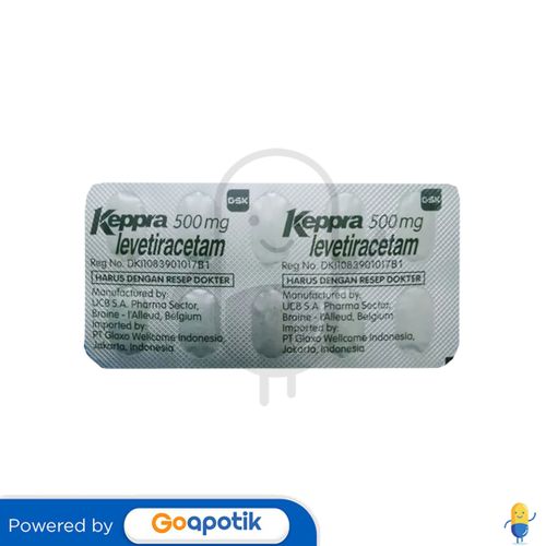 KEPPRA 500 MG STRIP 10 TABLET