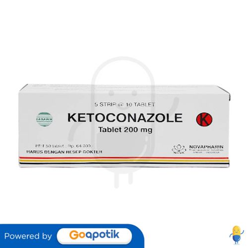 Ketoconazole Novapharin 200 Mg Box 50 Tablet Kegunaan Efek Samping Dosis Dan Aturan Pakai 9495