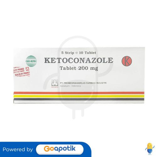 KETOCONAZOLE PROMED 200 MG BOX 50 TABLET