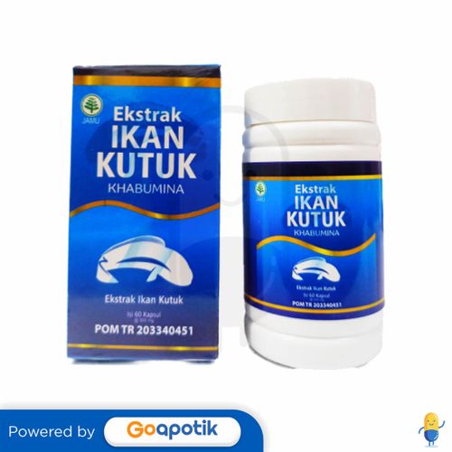 KHABUMINA EKSTRAK IKAN KUTUK BOTOL 60 KAPSUL