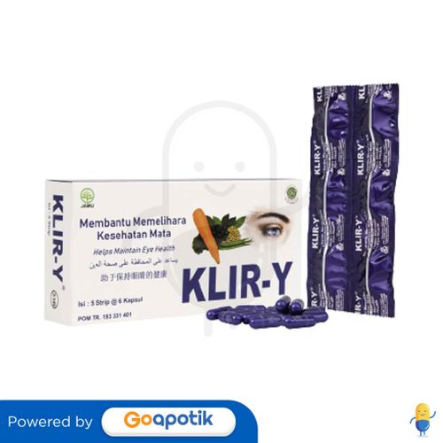 KLIR-Y BOX 12 KAPSUL / MEMBANTU MEMELIHARA KESEHATAN MATA