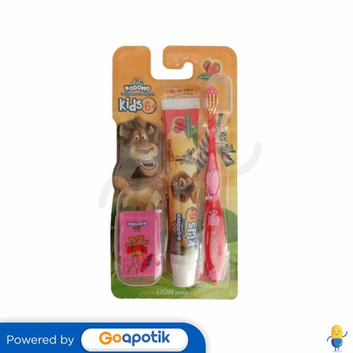 KODOMO KIDS 6+ TOOTHPASTE & TOOTHBRUSH MADAGASCAR SET