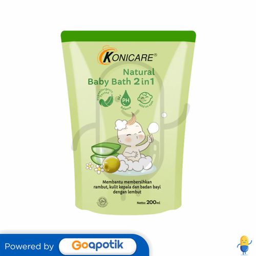 KONICARE NATURAL BABY BATH 2 IN 1 200 ML POUCH