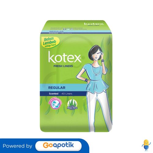 KOTEX FRESH LINER ALOE VERA ISI 40 PCS