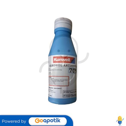 KUNWELL ALKOHOL 70% 100 ML BOTOL
