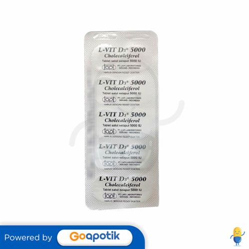 L-VIT D3 5000 STRIP 10 TABLET