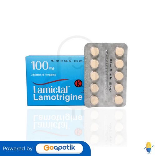 LAMICTAL 100 MG STRIP 10 TABLET