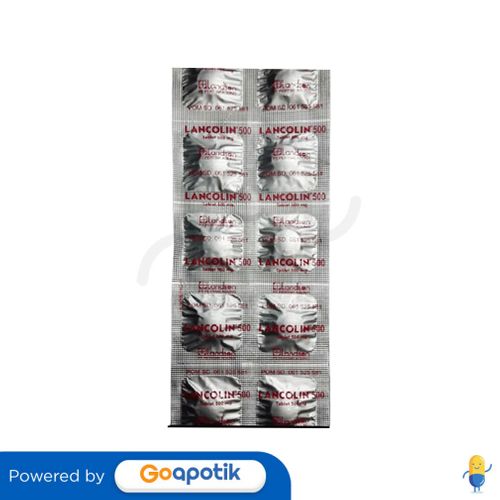 LANCOLIN 500 MG STRIP 10 TABLET