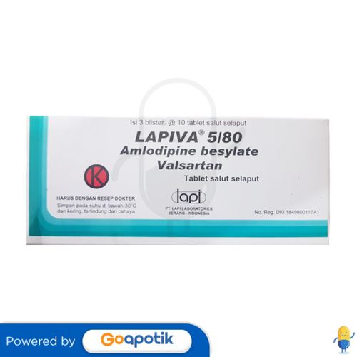 LAPIVA 5/80 MG BOX 30 TABLET