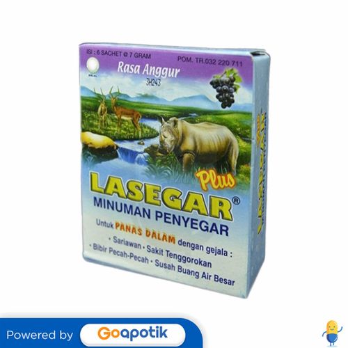 LASEGAR PLUS RASA ANGGUR 7 GRAM BOX 6 SACHET