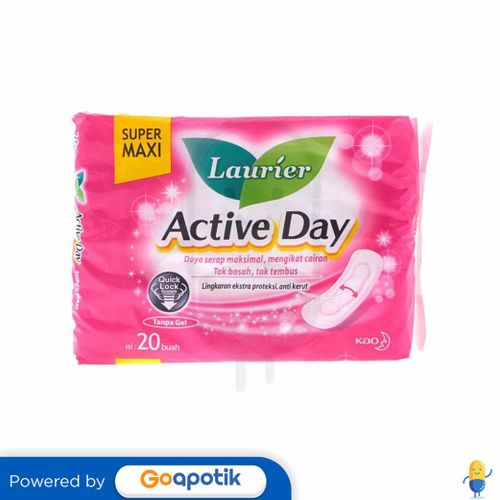 LAURIER ACTIVE DAY SUPER MAXI NON WING ISI 20 PCS