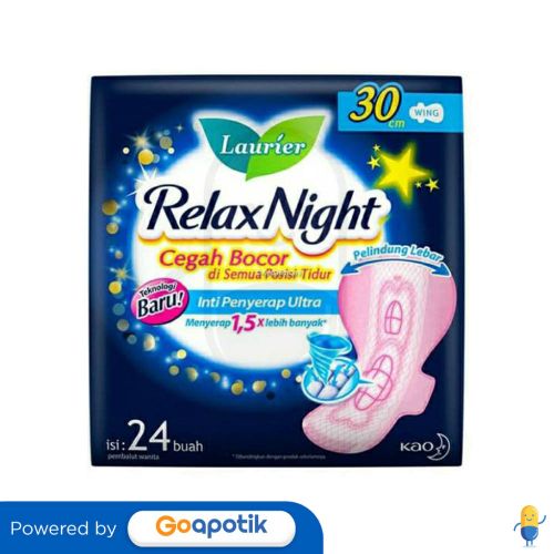 LAURIER RELAX NIGHT 30 CM PACK 24 PCS