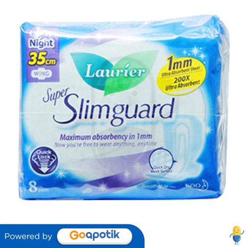 LAURIER SUPER SLIM GUARD NIGHT WING 35 CM ISI 8 PCS