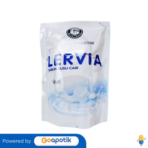 LERVIA SABUN CAIR ONLY MILK 400 ML POUCH