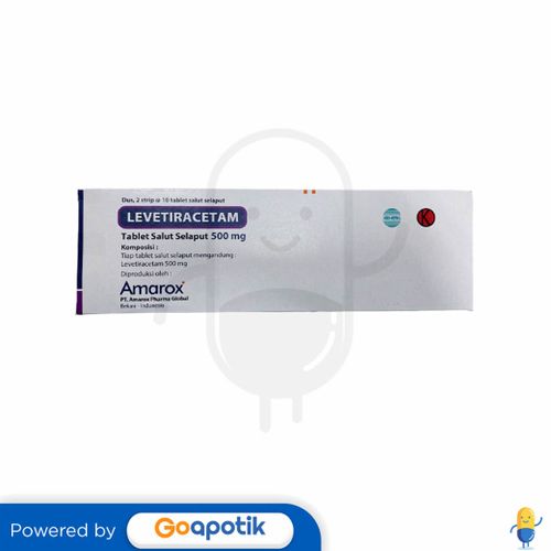 LEVETIRACETAM AMAROX 500 MG BOX 20 TABLET