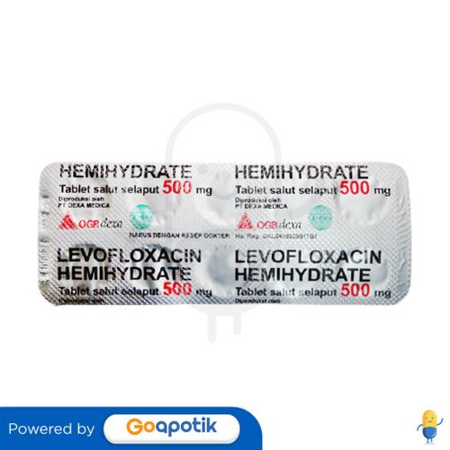 LEVOFLOXACIN OGB DEXA MEDICA 500 MG TABLET