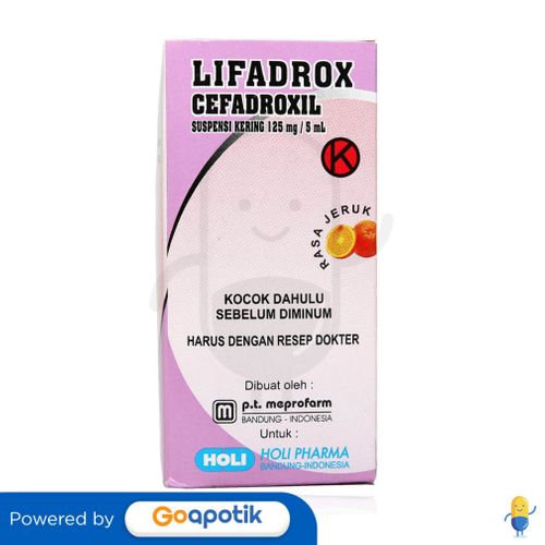 LIFADROX 125 MG/5 ML DRY SYRUP 60 ML