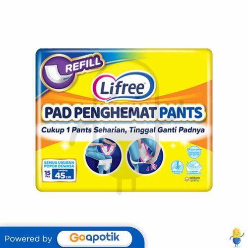 LIFREE PAD PENGHEMAT PANTS 45 CM PACK 15 PCS