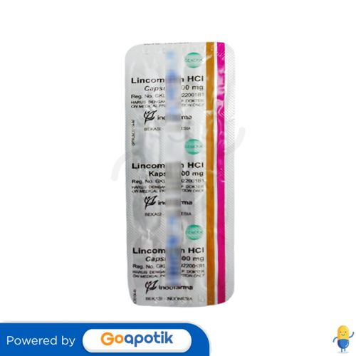 LINCOMYCIN INDOFARMA 500 MG STRIP 12 KAPSUL