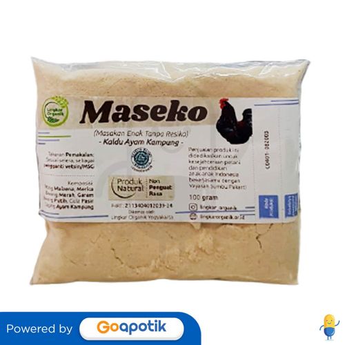 LINGKAR ORGANIK MASEKO KALDU AYAM KAMPUNG NON MSG 100 GRAM PACK