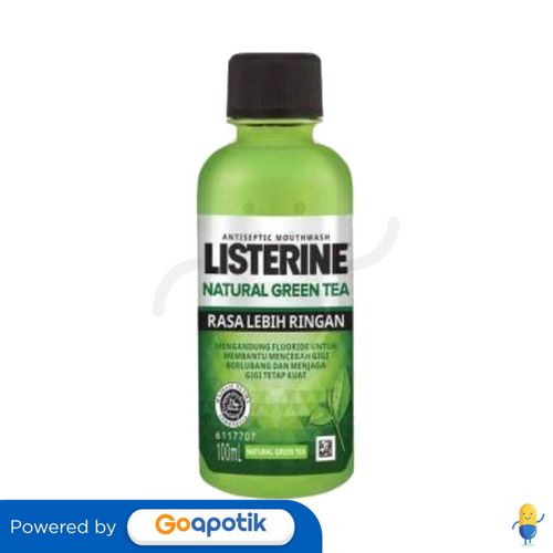 LISTERINE NATURAL GREEN TEA 100 ML BOTOL
