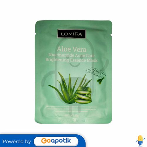 LOMIRA ALOE VERA NIACINAMIDE BRIGHTENING ESSENCE MASK 25 GRAM SACHET