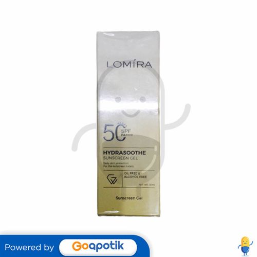 LOMIRA HYDRASOOTHE SUNSCREEN GEL SPF 50 PA++++ 50ML BOTOL Kegunaan, Efek Samping, Dosis dan