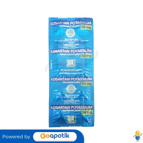 LOSARTAN HEXPHARM JAYA 50 MG STRIP 10 KAPLET