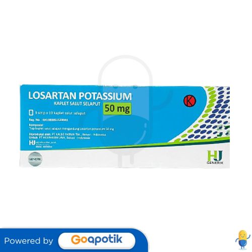 LOSARTAN HEXPHARM JAYA 50 MG BOX 30 KAPLET