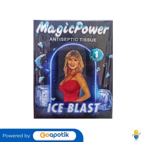 MAGIC POWER ANTISEPTIC TISSUE ICE BLAST BOX 6 SACHET