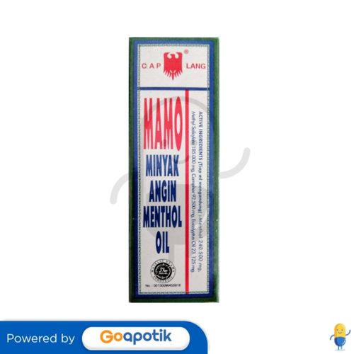 CAP LANG MINYAK ANGIN MENTHOL OIL (MAMO) 5 ML BOTOL