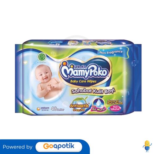 MAMYPOKO WIPES ANTISEPTIC NON PERFUME PACK 48 PCS Kegunaan, Efek