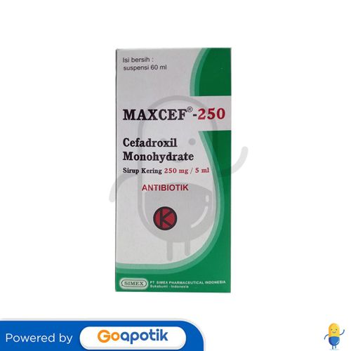 MAXCEF 250 MG/5 ML SIRUP KERING 60 ML