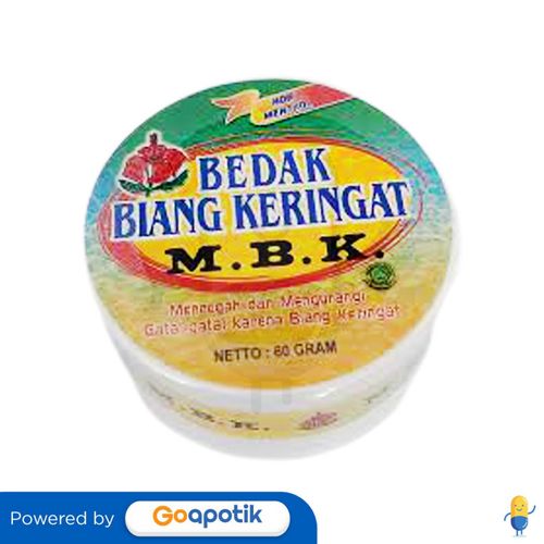 MBK BEDAK BIANG KERINGAT NON MENTHOL 60 GRAM POT