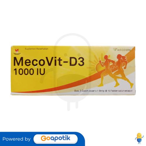 MECOVIT-D3 1000IU BOX 30 KAPLET