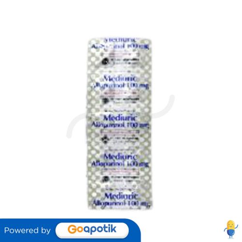 MEDIURIC 100 MG STRIP 10 TABLET