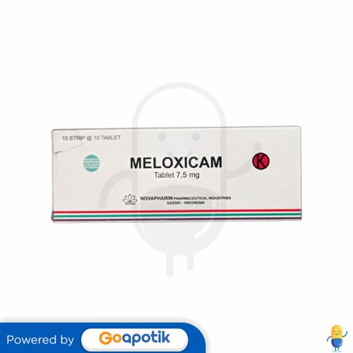 MELOXICAM NOVAPHARIN 7.5 MG BOX 100 TABLET