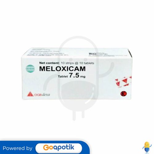 MELOXICAM OGB DEXA MEDICA 7.5 MG BOX 100 TABLET / ANTI NYERI