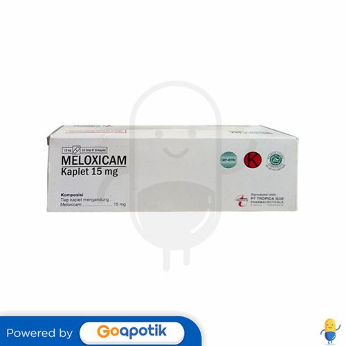 MELOXICAM TROPICA 15 MG BOX 100 TABLET