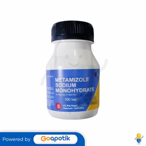 METAMIZOLE SODIUM MONOHYDRATE PIM 500 MG BOTOL 100 KAPLET