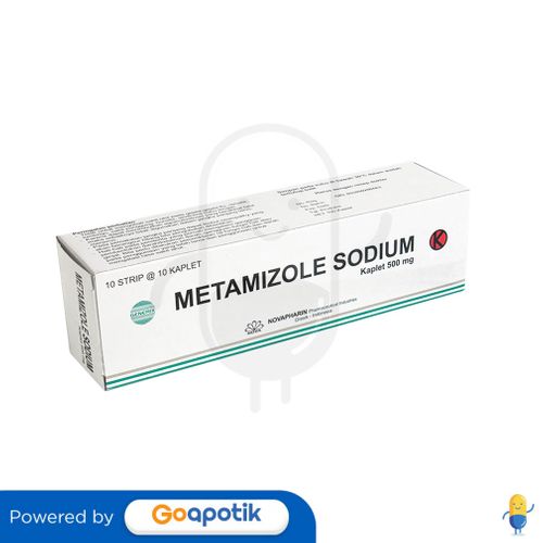 METAMIZOLE SODIUM NOVAPHARIN 500 MG BOX 100 KAPLET