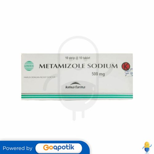 METAMIZOLE SODIUM KIMIA FARMA 500 MG BOX 100 TABLET