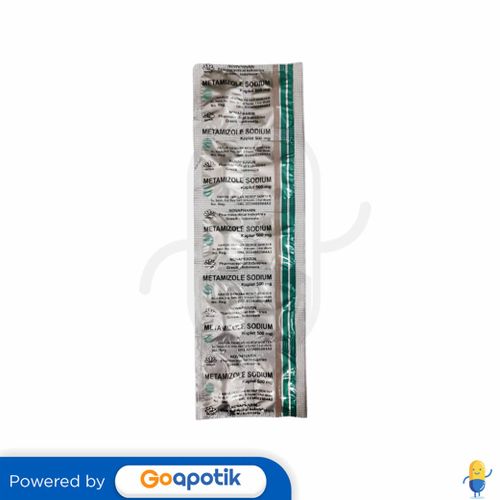 METAMIZOLE SODIUM NOVAPHARIN 500 MG STRIP 10 KAPLET