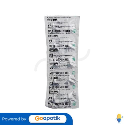 Metformin Promed 500 Mg Strip 10 Kaplet Kegunaan Efek Samping Dosis