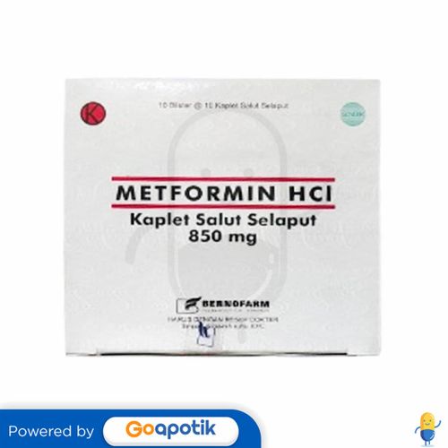 METFORMIN BERNOFARM 850 MG BOX 100 KAPLET