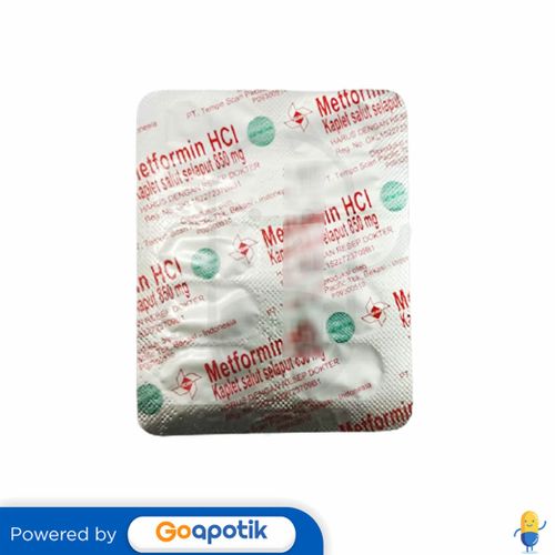 METFORMIN HCL TEMPO 850 MG BLISTER 10 KAPLET