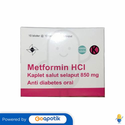 METFORMIN HCL TEMPO 850 MG BOX 100 KAPLET