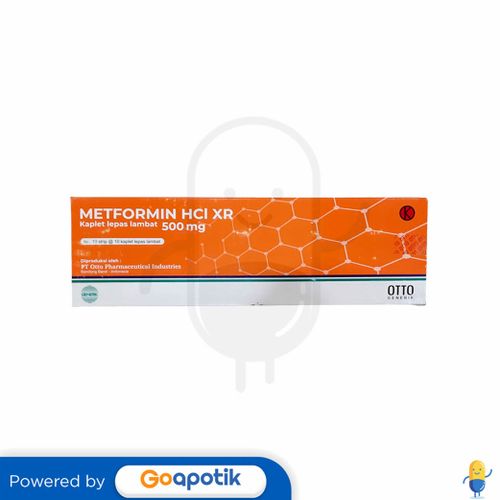 METFORMIN HCL XR OTTO 500 MG BOX 100 KAPLET