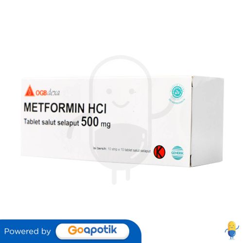 METFORMIN OGB DEXA MEDICA 500 MG BOX 100 TABLET